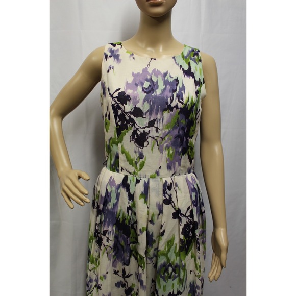 Coldwater Creek Womens Maxi Dress 4 Floral Sleeveless Party Cocktail Watercolor - Picture 5 of 11